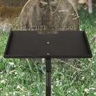 Heavy Duty Iron Grave Marker Stand For 12 x 6  Memorial Stones  Cemetery Plaq   