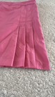 Izod Tennis Golf Short Skort Skirt Pink Pleated Sz 14 Back Pocket Zip