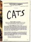  mint  Cats Playbill Winter Garden Theatre July  1986