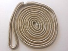 Dock Lines Gold white-set Of 4 Double Braided  25ft-1 2inch 