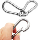 8 Pcs Carabiner Clips Spring-snap Hook M4 1 57 Inch Mini Spring Buckle Quick Lin