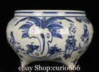 5  ming Dynasty Blue White Porcelain Flower Flowers Person People Jar Pot Crock