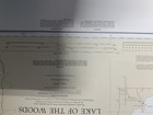 Vintage 1984 Nautical Chart Lake Of The Woods Canada Hydrographic Map No 6201