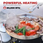 Barton 23  Concave Comal Propane Burner Stove W  Stand Discada Disc Cooker Set