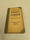 Vintage John Deere Wylie Imp  Marissa Il Advertising Farm Pocket Ledger Lot Of 4