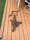 Antique Early 20th Century Cast Iron Garden Table Base Missing Top