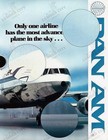 1980 Pan Am L-1011 Vintage Travel Poster Airplane Wall Art Print Retro