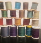 Vintage  Lot Of 32 Spools Sewing Thread Talon j  P coats excell dual Duty
