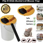 Mouse Rat Trap Flip   Slide Mouse Trap Bucket Catcher Mousetrap Slide Bucket Lid