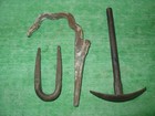 Antique Vintage Iron Barn Door Parts Wall Decor Lot Of 3