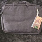 Dime Bags 15  Side Hustler Laptop Briefcase Black Canvas Padded Zip Handle 