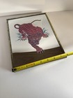 Vtg     Carnival Prize Mirror     Red Jaguar Traditional Tattoo Style 1970   1980