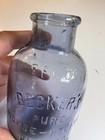 Antique Becker   s Pure Horseradish Bottle Buffalo New York Amethyst Tooled Lip