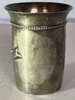 Viintage Kiddush Cup 800  Silver Marked With Stone