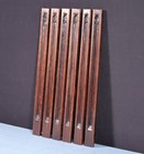 Set Of Six 19  French Antique Solid Oak Wood Gothic Posts pillars columns