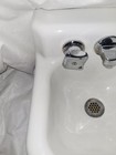 Kolher  Vtg Cast Iron White Porcelain Bathroom Wall Mounted Sink K-2573-13x13-1-