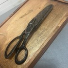Antique Vintage Tailors Sewing Scissors Large 10 5 In Rusty  Crusty  From  1900s