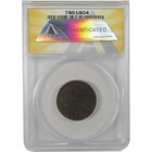1804 Plain 4 No Stems Draped Bust Half Cent Vf 30 Anacs Sku cpc0824