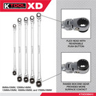 K Tool Xddbm10 Metric Reversible Box Wrench Set  5-piece  Flex Heads