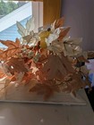 New Way To Celebrate Harvest Fall Garland 6ft Set Of 2 Autumn Leaf Berries Beige