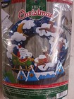 New Sealed Number 86736 Bucilla Felt Christmas Kit Wall Hanging