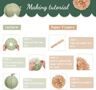 Wedding Party Decorations Set 12pcs Olive Green Sage Paper Pom Poms Lanterns    