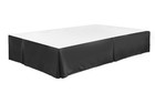 Legacy Decor Bed Skirt Dust Ruffle Pleated 100  Brushed Microfiber With 14    Drop