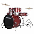 Ludwig Lc195 Accent Drive Complete 5-piece Drum Set With Cymbals And More  Red