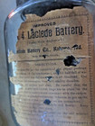Antique Laclede Battery Co Leclanche Wet Cell Battery Square Glass Container