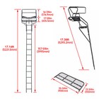 500lb 18ft 2-man Seat Ladder Tree Stand Steps Elevated Climbing For Deer Hunting