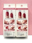 Kiss Impress No Glue Press-on Nails Manicure Short Mauve Taupe Glitter Lot Of 2