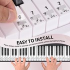Piano Stickers For 88 61 54 Keys Keyboard Key Note Transparent And Removable