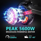 Hloie 5600w Dual Motor 50mph Electric Scooter 45miles Range For Adults Escooter