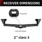 Class 3 2 Inch Trailer Hitch Receiver 2006-2018 Toyota Rav4 Black Steel