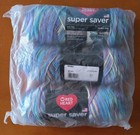 New 3-pk Red Heart Super Saver Multicolor Print Yarn In Monet Crochet Knitting
