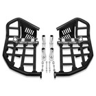 For Yamaha Yfz 450 Nerf Bars Pro Peg Heel Guard Black Bars With Black Nets