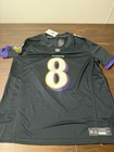 Nike Baltimore Ravens Lamar Jackson  8 Black Mens Size Large  Nwt
