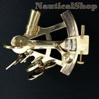 Shiny Brass Nautical Sextant Maritime Vintage Astrolabe Marine Sextant Decor 4 