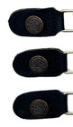 3 Button Leather Double Chain Motorcycle Biker Mc Vest Extenders Made In Usa 