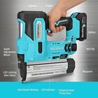 Duratech 20v Cordless Brad Nailer 2-in-1 Nail staple Gun For Upholstery 2 0ah