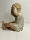 Vintage Antique German Bisque Porcelain Lpiano Baby Child    figurine Statue