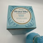 Avon Blue Opaline Bristol Collection Perfume Bottle W Stopper And Box Vintage