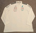 Adidas Mercedes Amg Petronas F1 Team Long Sleeve White Polo Shirt Mens 2xl