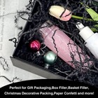 Crinkle Paper Shred Paper Filler For Gift Box Basket Bags On Holiday Black 2lb