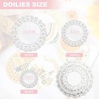 Tiptap Disposable Paper Doilies 150pcs With Sorted Sizes  Normal  White