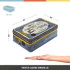 Nostalgic-art Retro Storage Tin Box Flat  84 5 Oz  Pins   Needles Sewing Box     G