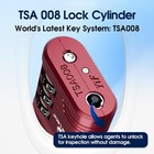 Tsa Approved Luggage Lock     3-digit Resettable Combination Padlock With Open    
