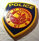Police Department Poughkeepsie 3d Routed Plaque Wood  Patch Sign Custom  