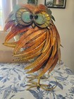  2 Vintage Metal Owl  Art Decoration Sculptures
