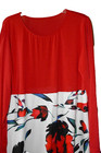 Women Long Sleeve Loose Plain Dress Crewneck Floral Long Dress